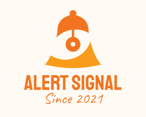 Notification - Orange Eye Bell logo design
