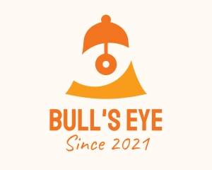 Orange Eye Bell logo design