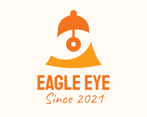 Orange Eye Bell logo design