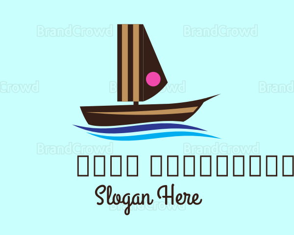 Cake Sailing Boat Logo