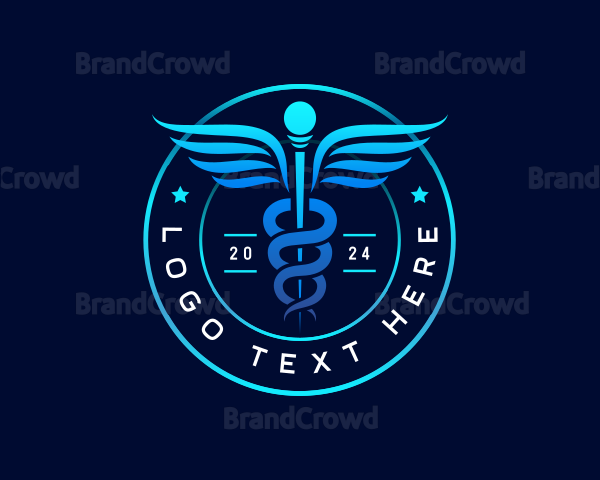 Medical Health Caduceus Logo