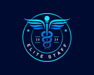 Medical Health Caduceus logo design