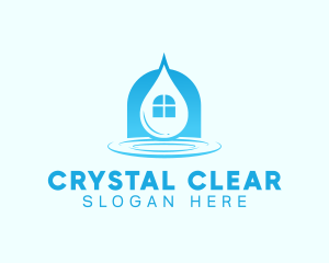 Window Cleaning - Droplet Window Cleaner logo design