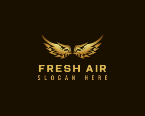 Golden Avian Wings logo design