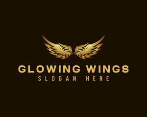 Golden Avian Wings logo design