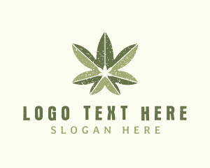 Green Herbal Marijuana Logo