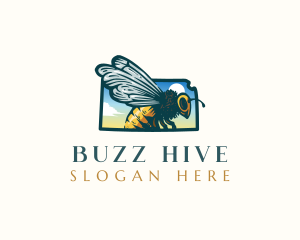 Kansas Honeybee Apiary logo design