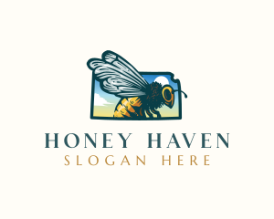 Kansas Honeybee Apiary logo design