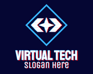 Online Gaming - Static Motion Star Glitch logo design