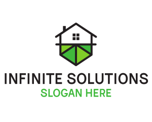 Minimalist Hexagon House Logo