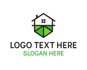 Simple - Minimalist Hexagon House logo design