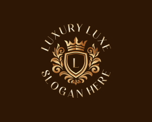 Luxury Crown Crest logo design