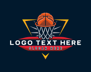 Slam Dunk - Basketball Sports Varsity logo design