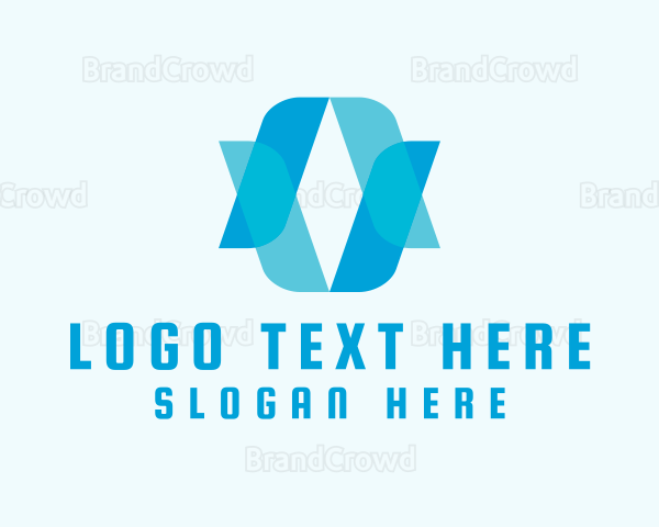 Digital Startup Letter V Logo