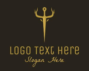 Antique Sword Horns Logo