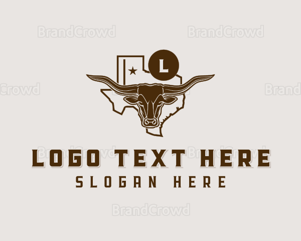 Western Longhorn Cattle Logo