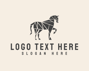 Paper Folding - Generic Horse Paper logo design