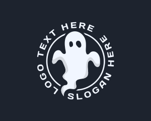 Haunt - Scary Phantom Ghost logo design