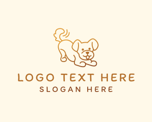 Linear - Puppy Pet Care logo design