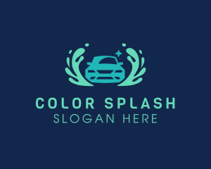 Water Splash Car Detailing logo design