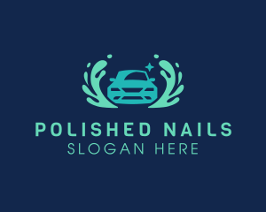 Water Splash Car Detailing logo design