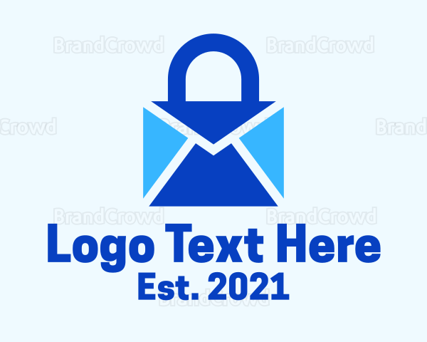Mail Envelope Lock Logo