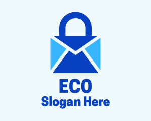 Mail Envelope Lock  Logo