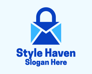 Mail Envelope Lock  Logo