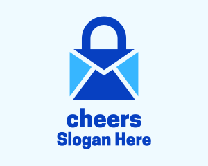 Mail Envelope Lock  Logo