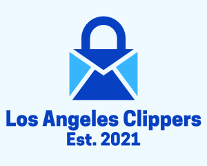 Messaging - Mail Envelope Lock logo design