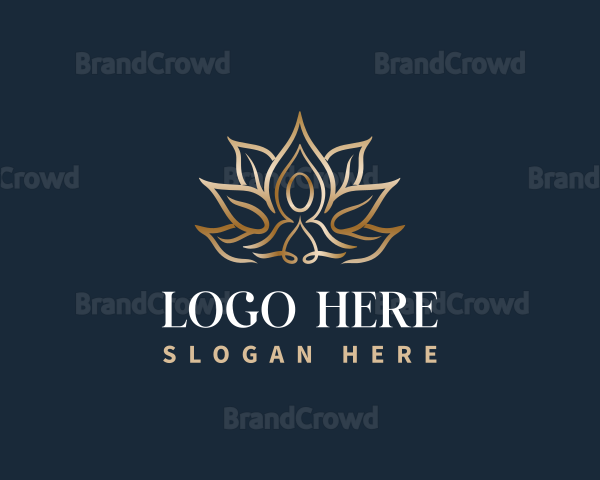 Elegant Yoga Lotus Logo