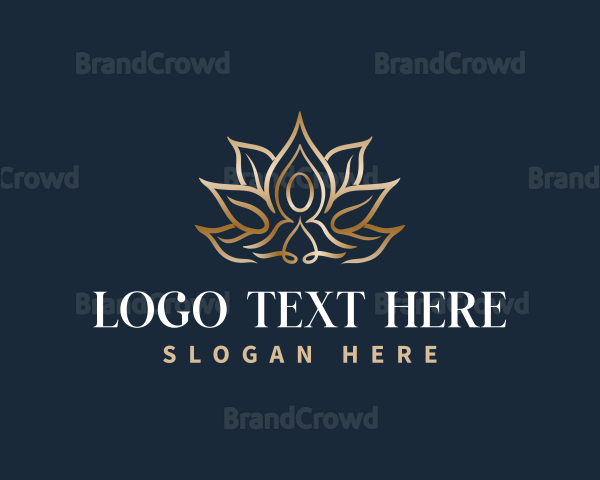 Elegant Yoga Lotus Logo