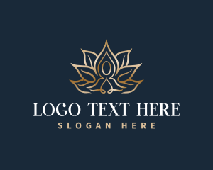 Elegant Yoga Lotus Logo