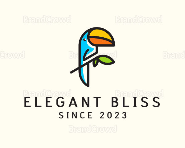 Cute Toucan Bird Logo