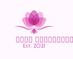 Girly - Feminine Lotus Flower logo design