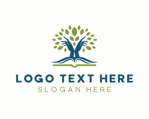 Hand Tree Book Logo