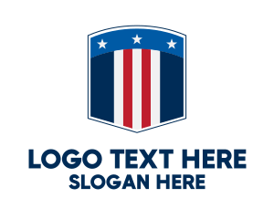 School - Stars And Stripes Security logo design