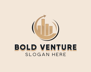 Venture Capital Graph Financing logo design