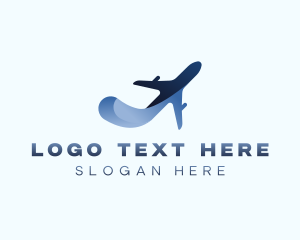 Freight - Courier Plane Delivery logo design