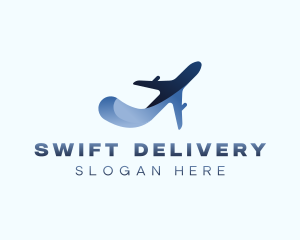 Courier Plane Delivery  logo design