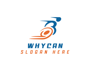 Wheelchair Disability Race Athlete Logo