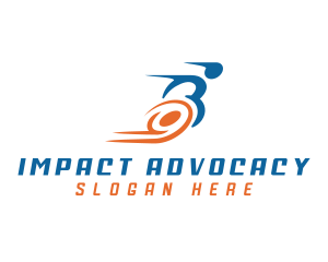 Advocacy - Wheelchair Disability Race Athlete logo design