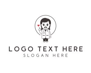 Cute - Medical Female Doctor Mascot logo design