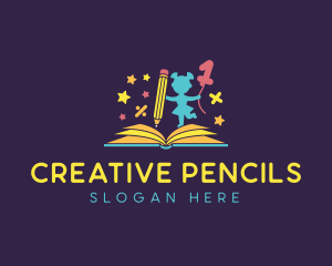 Kindergarten Mathematics Book logo design