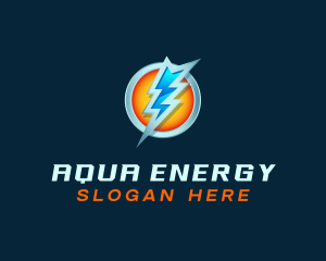 Energy Lightning Charge logo design