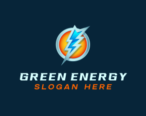 Energy Lightning Charge logo design