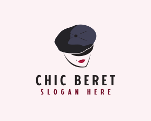 Beret - French Woman Beret logo design