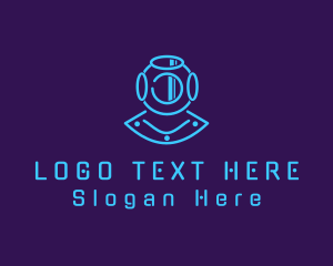 Tourism - Deep Sea Diver Helmet logo design