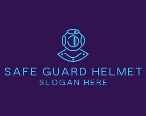 Helmet - Deep Sea Diver Helmet logo design