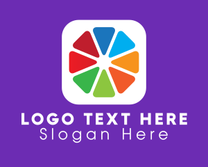 Color Palette - Colorful Editing Application logo design